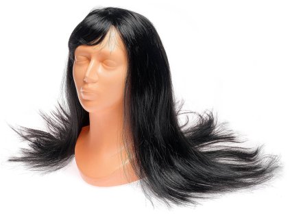 KARNEVAL Paruka dlouhé černé vlasy *KARNEVALOVÝ DOPLNĚK*