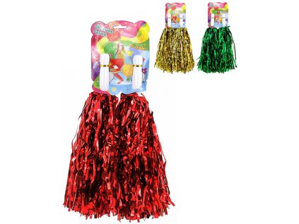 Pompony třásně set 2ks mávátko sportovní na fandění různé barvy