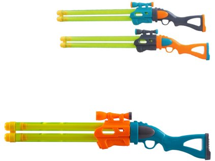 Vodní pumpa puška barevná 46cm dětská zbraň na vodu 3 barvy