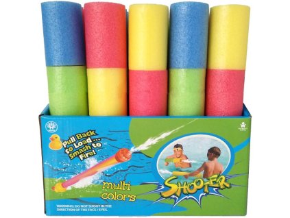 Dělo vodní soft 26cm pěnová trubice lehká dvoubarevná na vodu 4 barvy