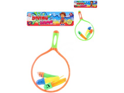 Hra Chobotničky set 3ks se síťkou na potápění a lovení do vody 2 barvy