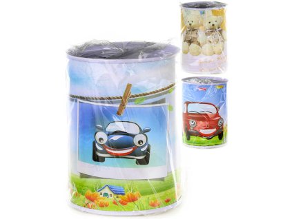 Pokladnička kovová plechovka 10cm s obrázkem 3 druhy v sáčku