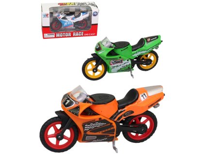 Motorka sportovní kovová 1:24 závodní motocykl 7 barev