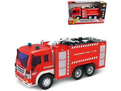 Auto požární cisterna hasičský vůz na baterie Světlo Zvuk