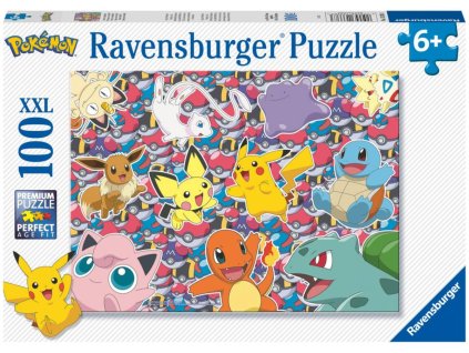 RAVENSBURGER Puzzle XXL Pokémoni 49x36cm skládačka 100 dílků
