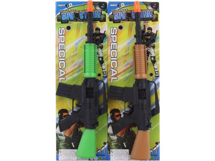 Samopal rachtací na setrvačník dětská automatická zbraň 2 barvy