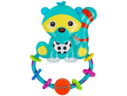 Chrastítko Baby Mix mýval pro miminko na baterie Světlo Zvuk