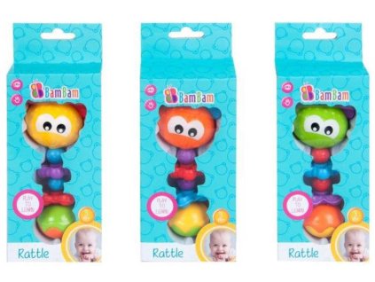 BAM BAM Baby chrastítko brouček různé barvy pro miminko