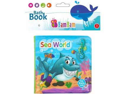 BAM BAM Baby knížka mořský svět pískací do vany na koupání pro miminko