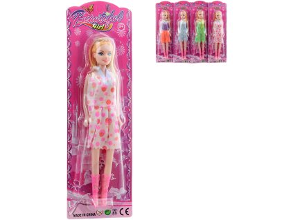 Panenka blondýnka 26cm fashion módní letní šaty 4 druhy