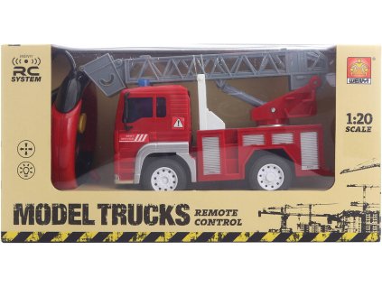 RC Auto požární na vysílačku 27MHz na baterie 1:20 Světlo