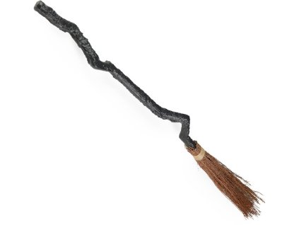 KARNEVAL Koště čarodějnické 90cm *KARNEVALOVÝ DOPLNĚK*