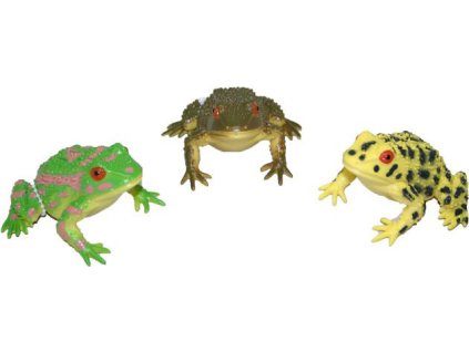 Žába tropická 8cm zvířátko na baterie Zvuk 3 druhy