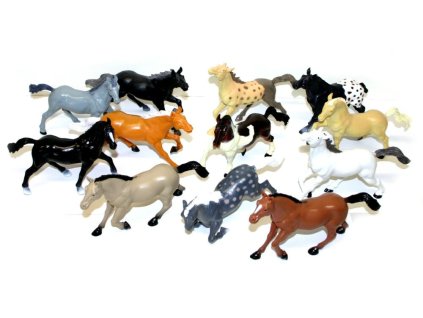 Kůň (koník) figurka z plastu 17 cm Různé druhy