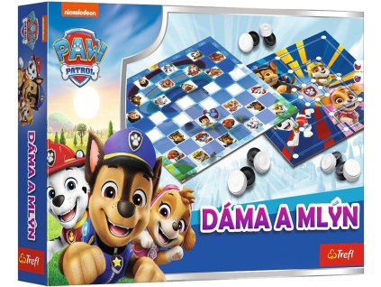 TREFL Hra Dáma a Mlýn Tlapková Patrola (Paw Patrol) 2v1 *SPOLEČENSKÉ HRY*