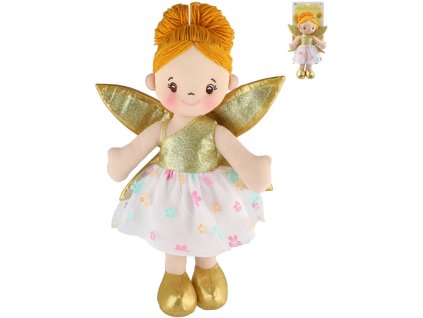 Panenka soft hadrová víla Pampeliška 40cm látková měkké tělo s křídly