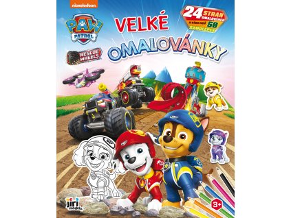 JIRI MODELS Omalovánky velké se samolepkami Tlapková Patrola