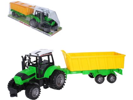 Traktor plastový farmářský set s velkou vlečkou 53cm
