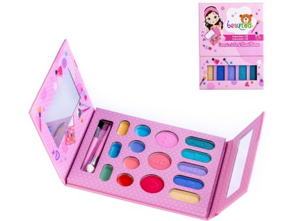 Make-up Beauted dětská sada líčidel šminky se zrcátkem paletka