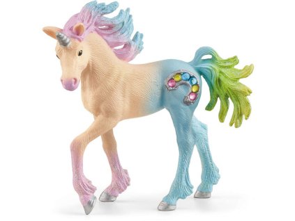 SCHLEICH Koník Bayala jednorožec hříbě Marshmallow figurka ručně malovaná