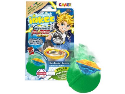 INKEE Šumivá koule do koupele s překvapením Blade Minis s vůní čokolády