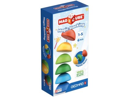 GEOMAG Magicube Stacking baby magnetická stavebnice 6 dílků