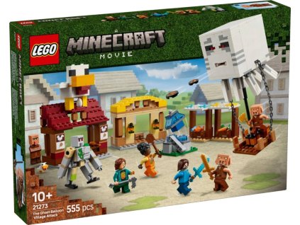 LEGO MINECRAFT Balón ďas a útok na vesnici 21273 STAVEBNICE