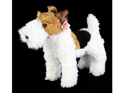 PLYŠ Pes foxteriér Dášenka 30cm stojící *PLYŠOVÉ HRAČKY*