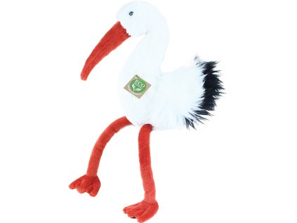 PLYŠ Pták čáp 39cm Eco-Friendly *PLYŠOVÉ HRAČKY*