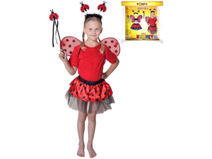 KARNEVAL Šaty beruška set s doplňky (3-10 let) KOSTÝM