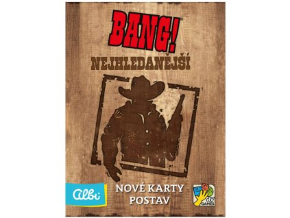 ALBI Hra Bang! Nejhledanější (rozšíření) *SPOLEČENSKÉ HRY*