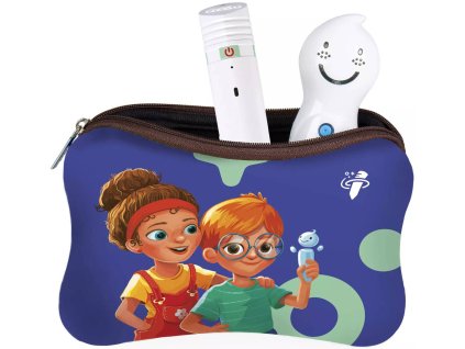 ALBI Kouzelné čtení Pouzdro modré na elektronickou tužku a nabíječku