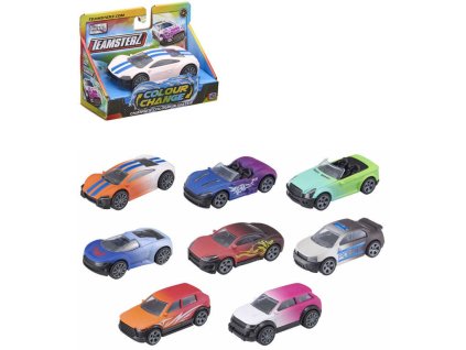 Teamsterz auto kovové 10cm mění barvu ve vodě 8 druhů