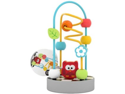 JADORE DŘEVO Baby minibludiště kuličkový hlavolam