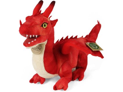 PLYŠ Drak 40cm červený Eco-Friendly *PLYŠOVÉ HRAČKY*