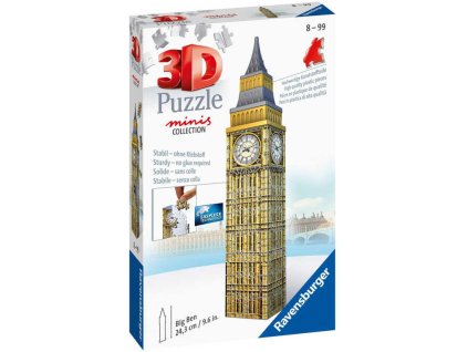RAVENSBURGER Puzzle 3D Mini budova Big Ben 54 dílků plast