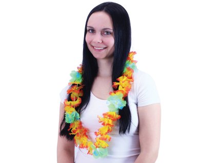 KARNEVAL Náhrdelník Hawaii 100cm květinový *KARNEVALOVÝ DOPLNĚK*