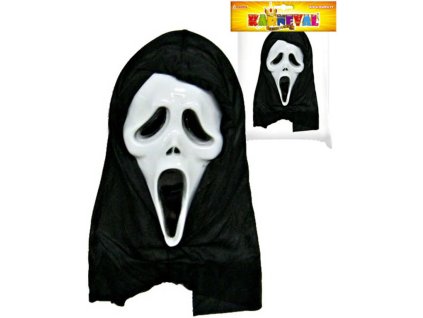 KARNEVAL Maska Duch s šátkem dospělá KARNEVALOVÝ DOPLNĚK
