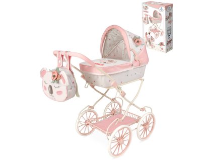 DECUEVAS Kočárek Koala 2024 skládací s batůžkem pro panenku miminko