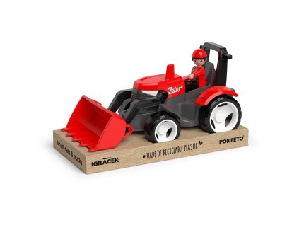 EFKO Igráček ECO MultiGO Červený traktor Zetor s radlicí, figurka Igráček