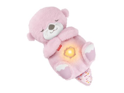 FISHER PRICE mazlivá a uklidňující růžová vydra