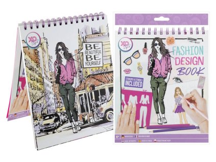 Kniha Módní návrhář Kreativní set modní design návrhářka