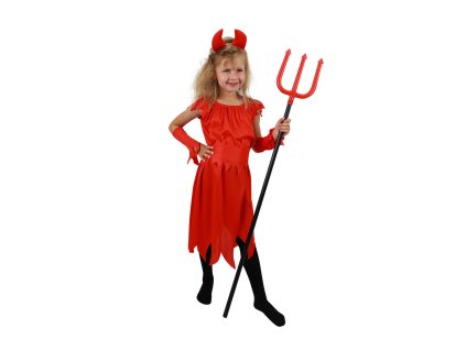 KARNEVAL Šaty: Dětský kostým čertice (velikost S) e-obal