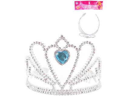 KARNEVAL Korunka zimní princezna srdíčko *KARNEVALOVÝ DOPLNĚK*