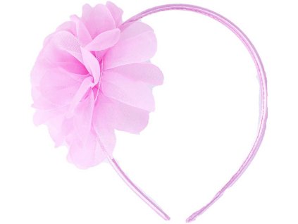 KARNEVAL Čelenka květina růžová *KARNEVALOVÝ DOPLNĚK*
