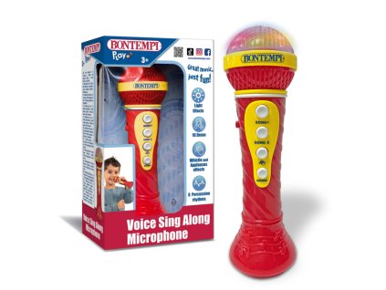 BONTEMPI Mikrofon karaoke mikrofon se světelnými efekty