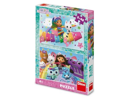 DINO Puzzle 2x48 Gábi na duze