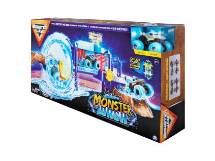 SPIN MASTER MONSTER JAM - Hrací set MEGALODON MONSTER WASH, 1:64