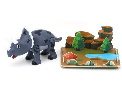Stavebnice magnetická Triceratops 3D