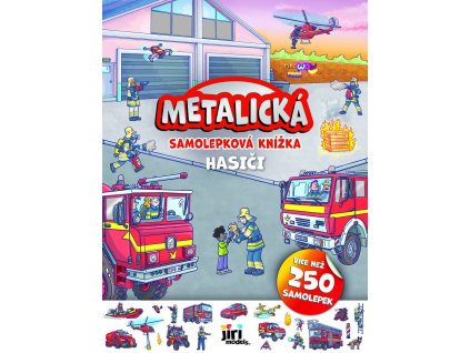 JIRI MODELS Metalická samolepková knížka Hasiči